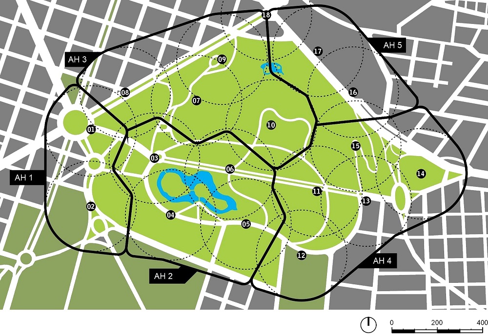 Mapa de delimitación de áreas homogéneas