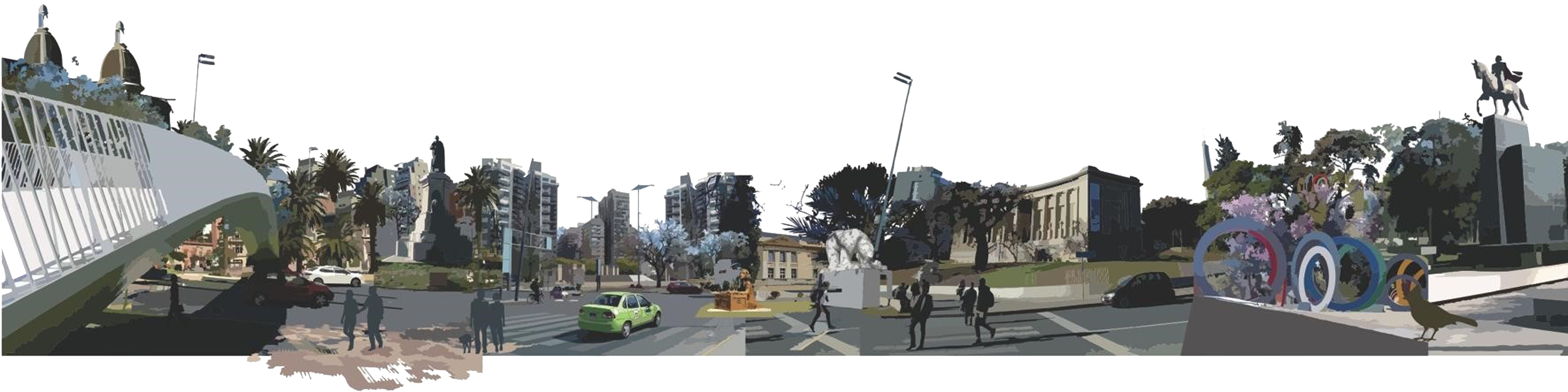 Collage representativo del paisaje del AH1