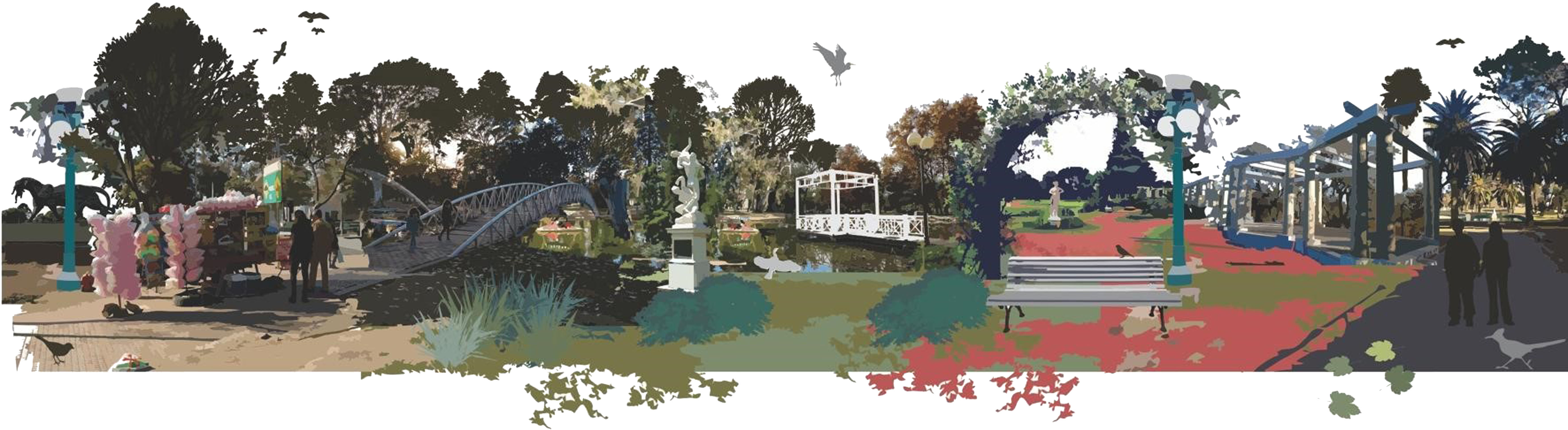 Collage representativo del paisaje del AH2