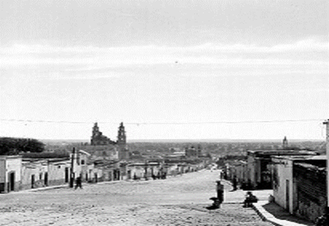 Calle en el poblado de San Juan de los Lagos