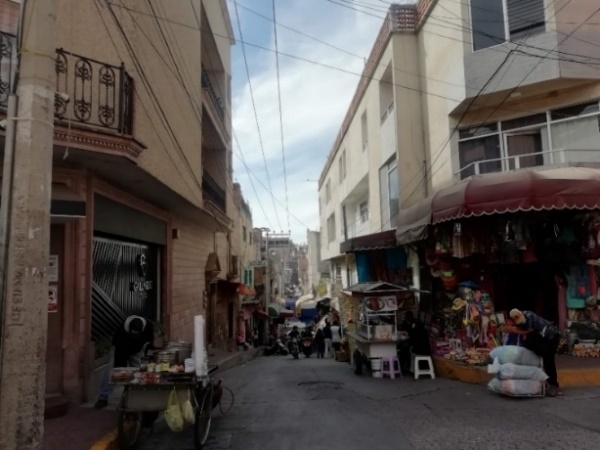 Imagen urbana inarmónica en centro histórico de San Juan de los Lagos en 2021