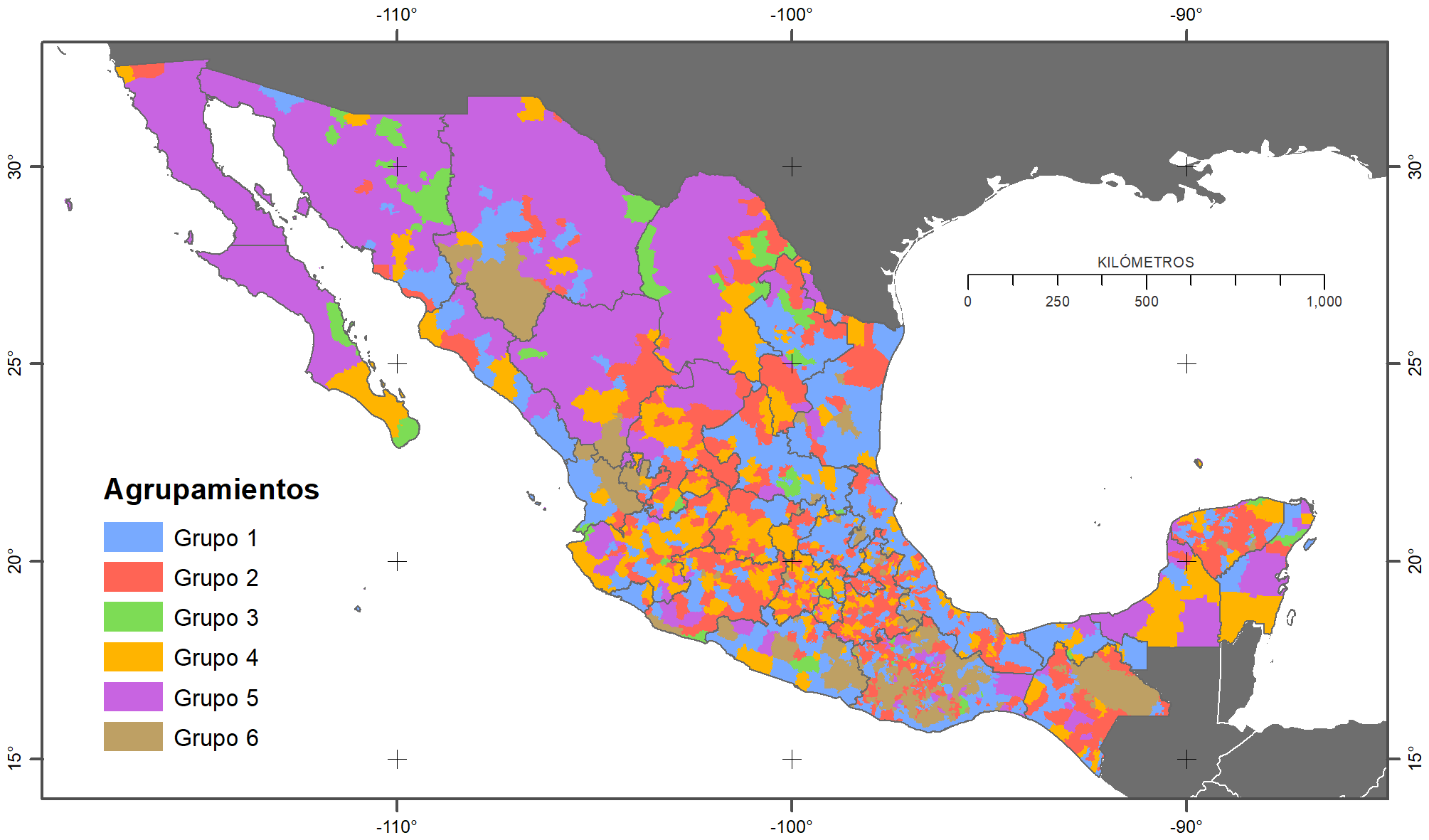 Agrupamiento espacio-temporal de la incidencia de COVID-19 en México