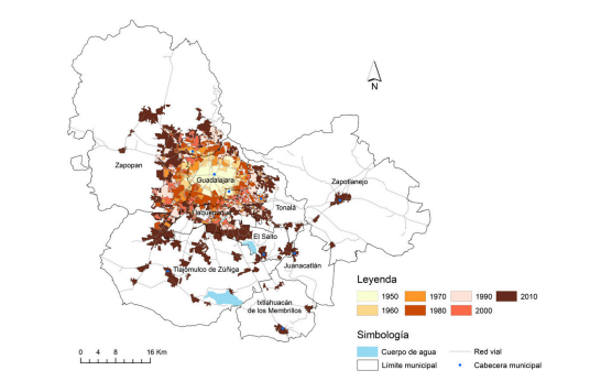 Expansión Urbana, análisis y prospectiva: 1979-2045. Guadalajara, Jalisco, México