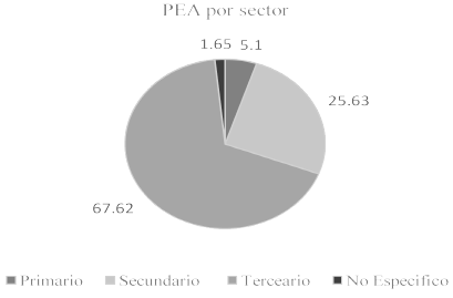 PEA por sector